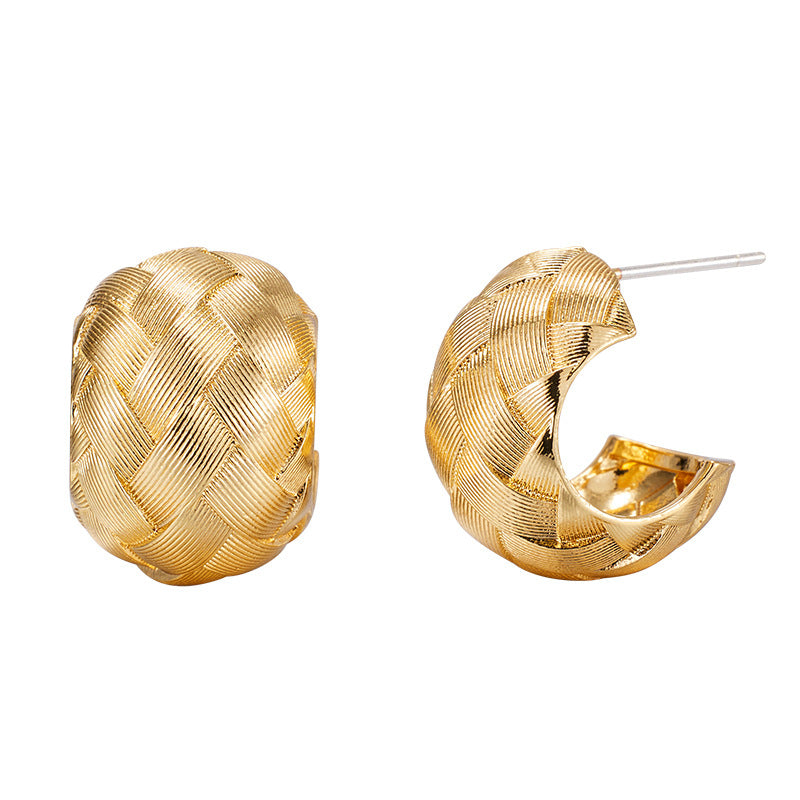 Version Ear French Personality Old Money Stud Earrings