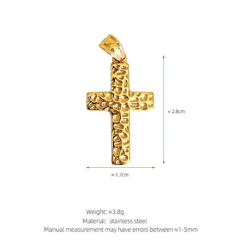 Diamond Cross Unique Fashion Titanium Steel Necklaces