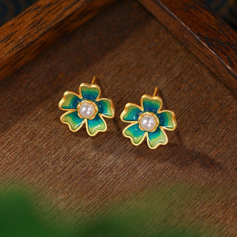 Women's Enamel Filigree Icing On The Cake Earrings