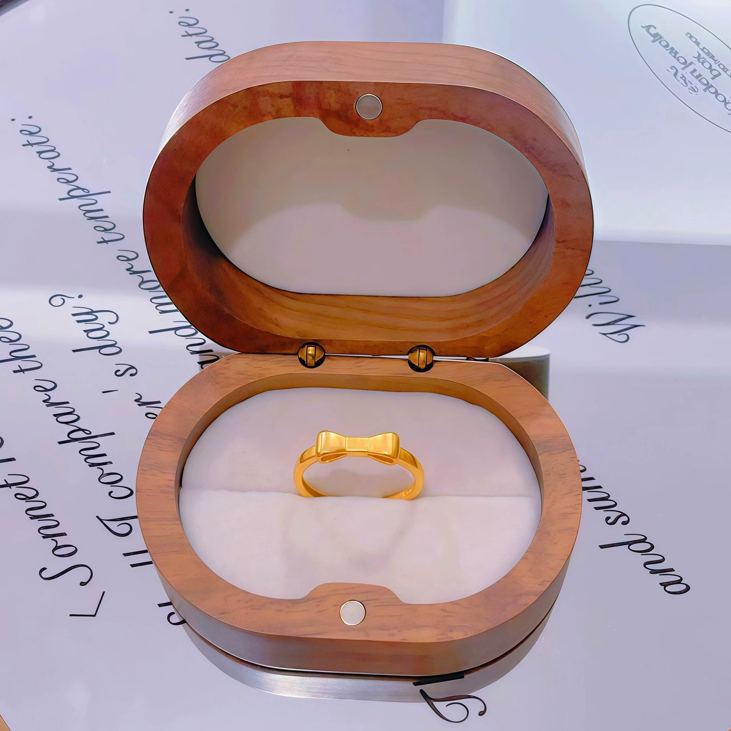 Gold Ancient Brushed Flower Niche Design Light Luxury Open Rings