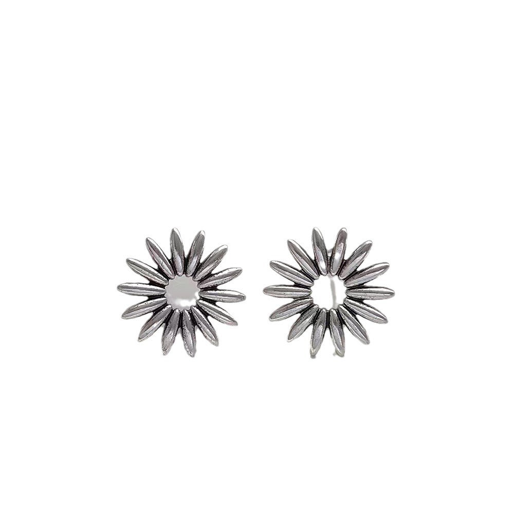 Retro Radiation Flower-shaped High Profile Fashion Simple Earrings