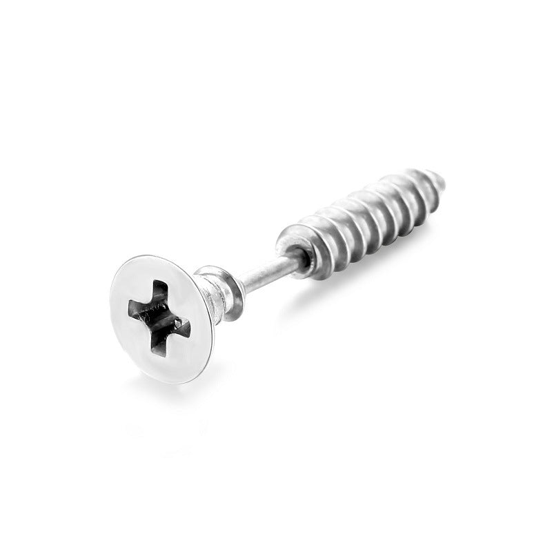 Titanium Steel Stainless Screw Ear Bone Rings