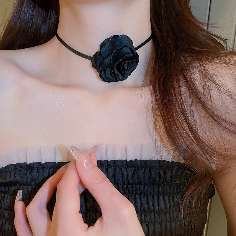 Net Yarn Flowers Ribbon Heart Fashion Necklaces