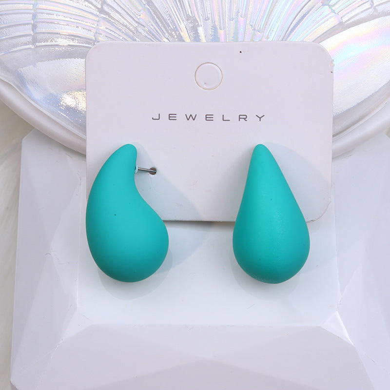 Women's Design Chubby Water Drop Ear Simple Earrings