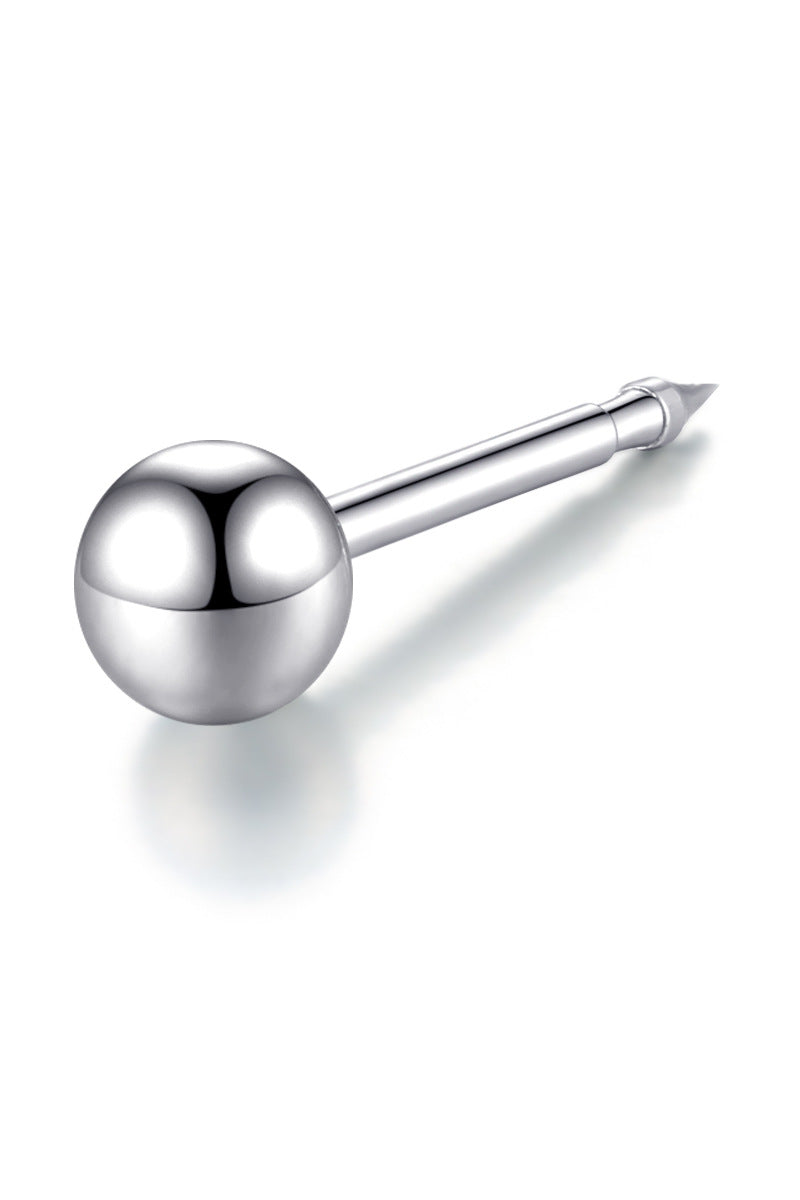 Sterling Sier Ear Hole Nail Special Stud Earrings