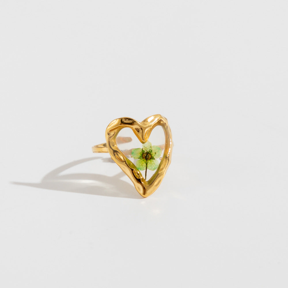 Gold Stainless Steel Round Preserved Fresh Rings