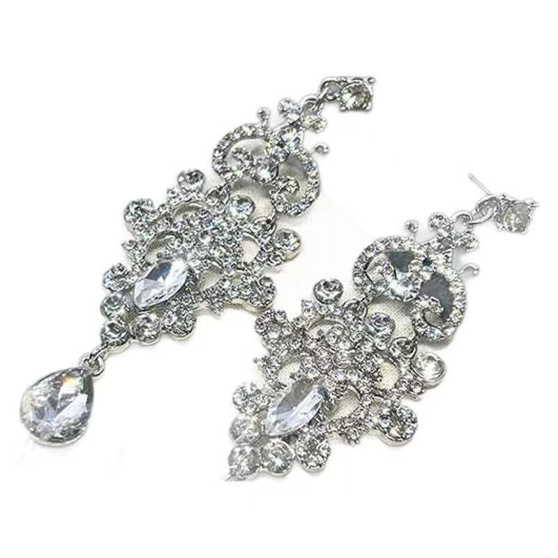 Crystal Tassel High-key Eardrop Premium Dinner Stud Earrings