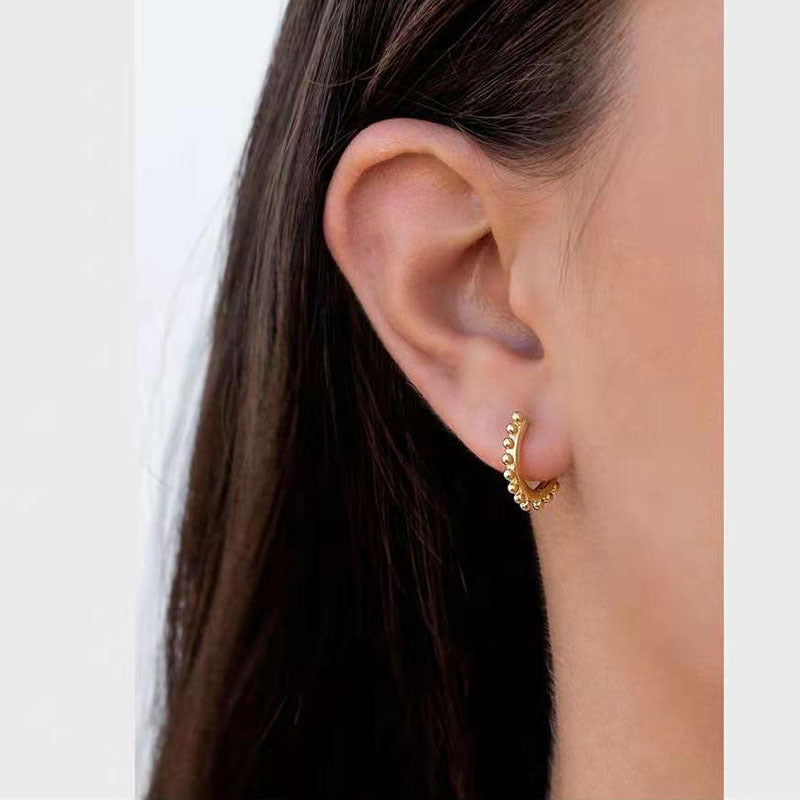 Exaggerated Sunflower Eardrops Fashion Personality Ear Female Earrings