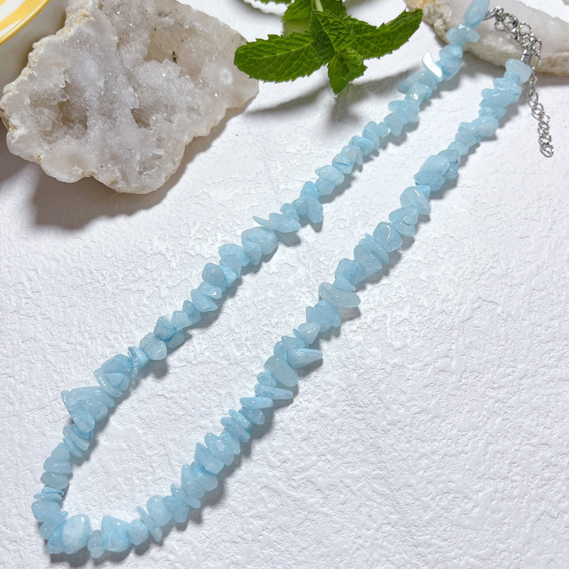 Gravel Style Neck Chain Bohemian Agate Necklaces
