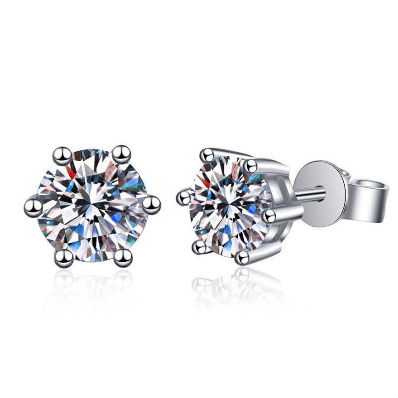 Women's Platinum Classic Ear Bone Elegant Simple Earrings