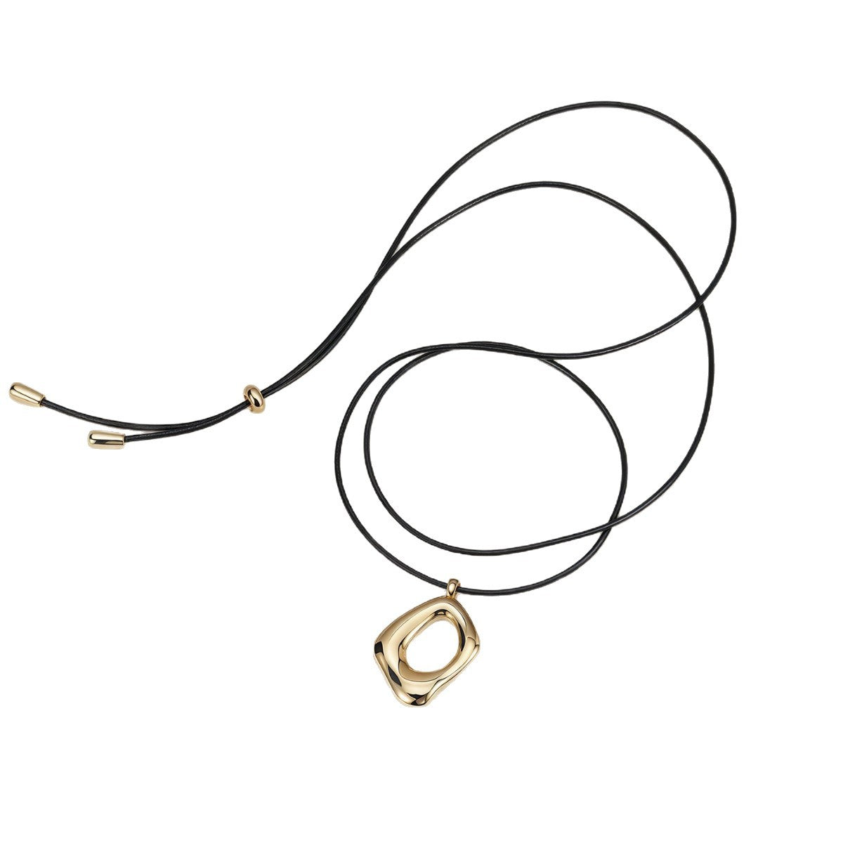 Black Rope Long Exquisite High-grade Sweater Chain Light Luxury Minority Necklace