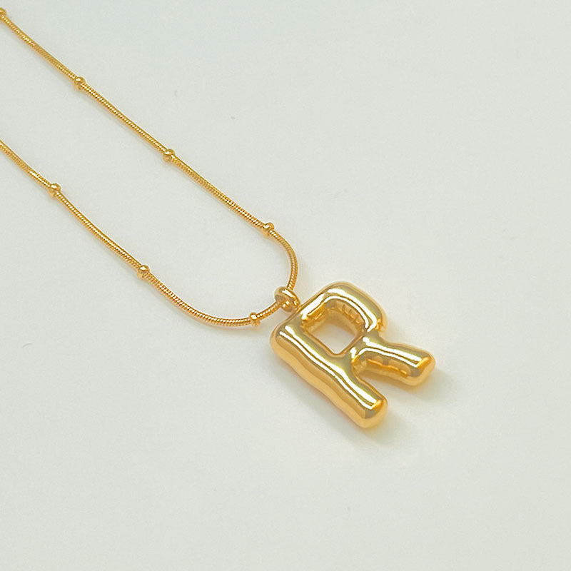 Female Summer Clavicle Chain Stainless Gold-plated Letters High-grade Necklaces