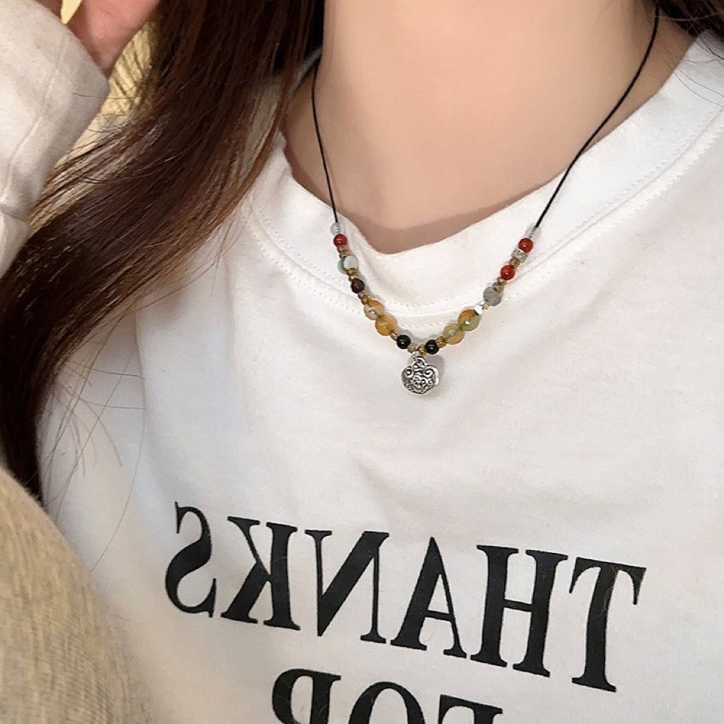 Women's Beaded For Design High-grade Butterfly Clavicle Necklaces