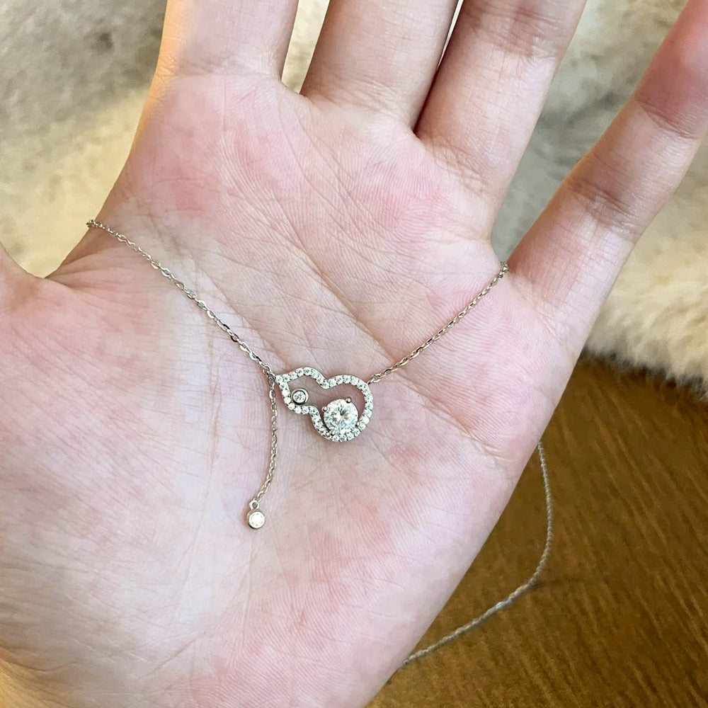 Women's Zircon Autumn Sweater Chain Titanium Steel Necklaces