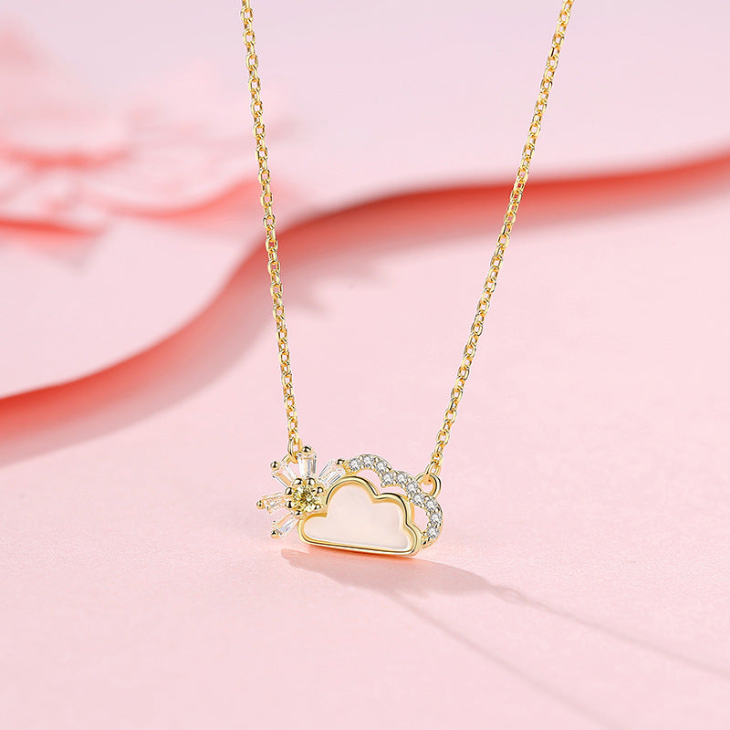 Sterling Sier Korean Style Summer Clavicle Necklaces