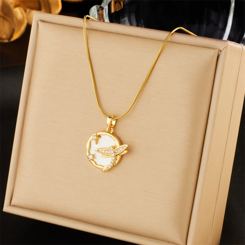 Fashion Creative Design Retro High Class Elegant Diamond Flower Necklaces