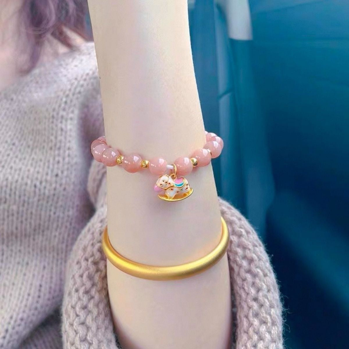 Sun Orange Life Female Style Light Luxury Advanced Exquisite Girlfriend Bracelet