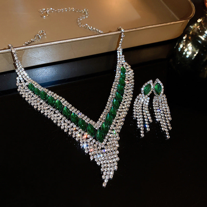 Women's High-grade Accessories Clavicle Chain Super Shiny Necklaces