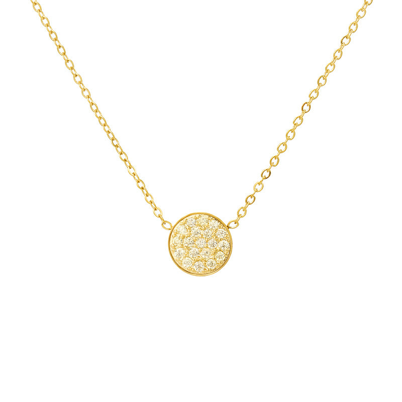 Luxury Full Diamond Versatile Small Titanium Steel Necklaces