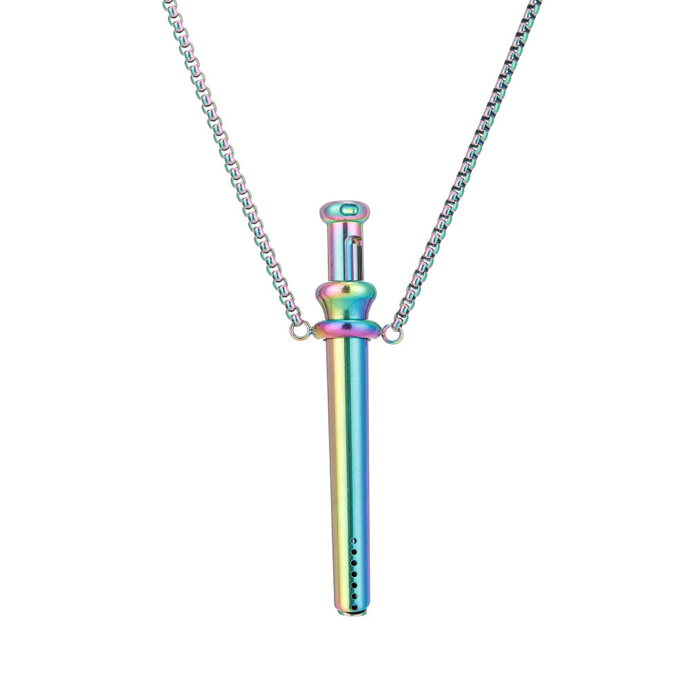Breathing Round Tube Telescopic Perfume Extractor Necklaces