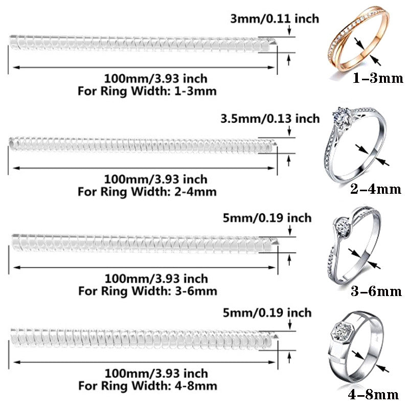 Size Adjustable Heel Invisible Inner Sticker Rope Spring String Ring