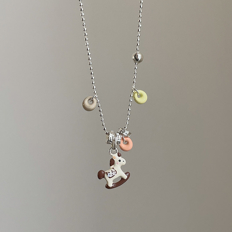 Love Pony Female Unique Trendy Wild Sweater Necklaces