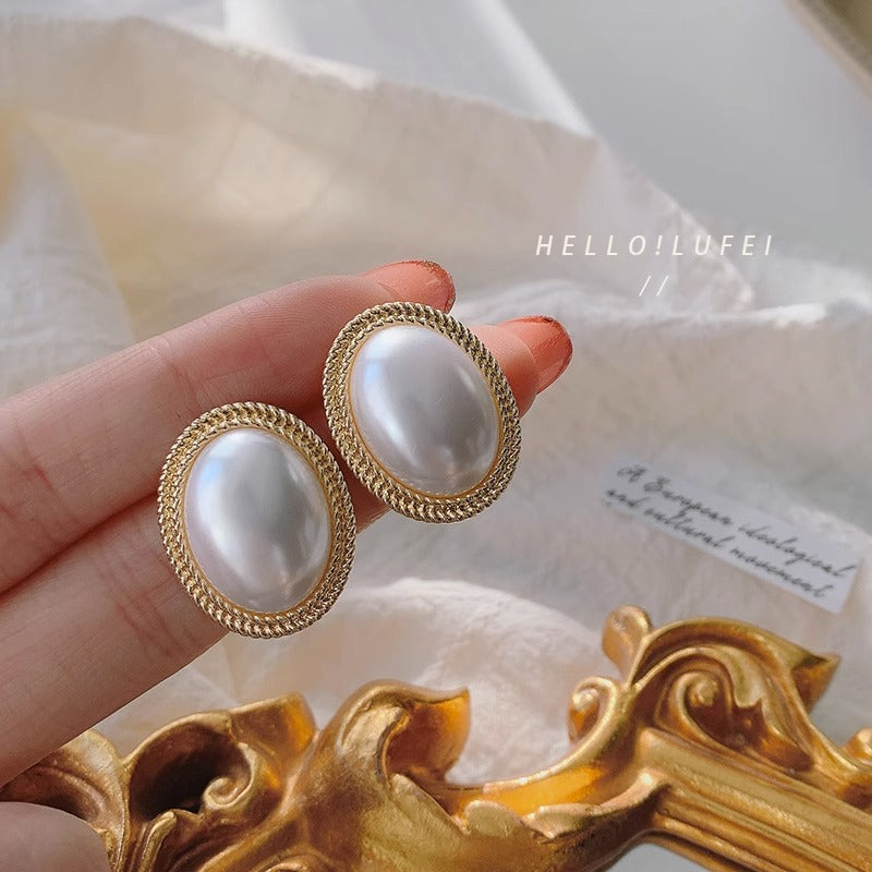 Women's Sier Pin Korean Style High Sense Special Earrings