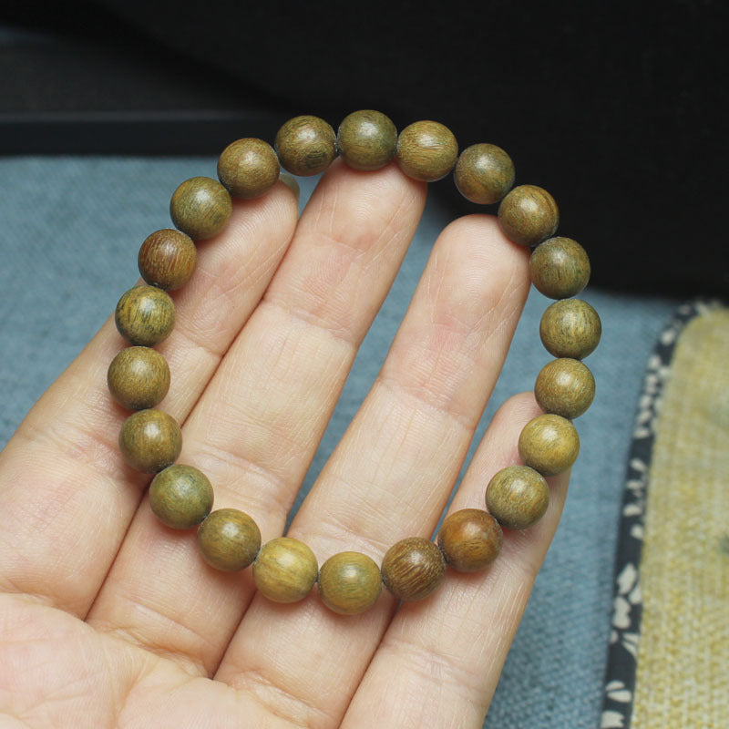 Live Broadcast Supply Green Sandalwood Emerald Buddha Bracelet