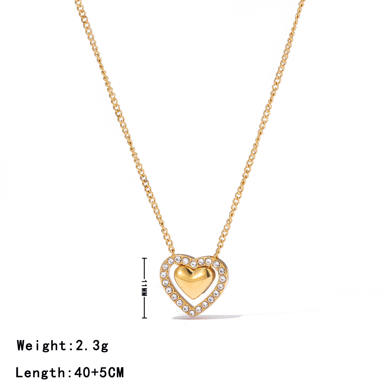 Love Design Sense Korean High-grade Titanium Necklaces