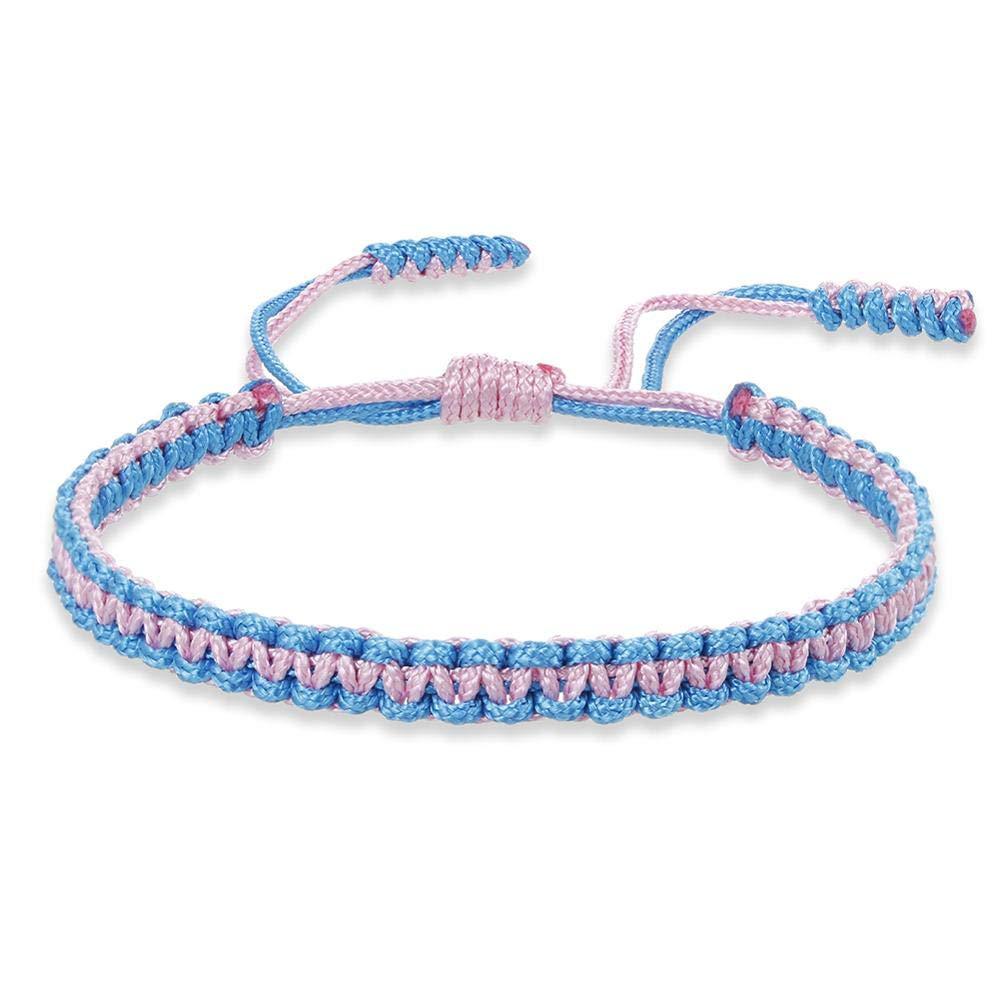 Women's Handmade Multicolor Jade Thread Braided Adjustable Bracelets