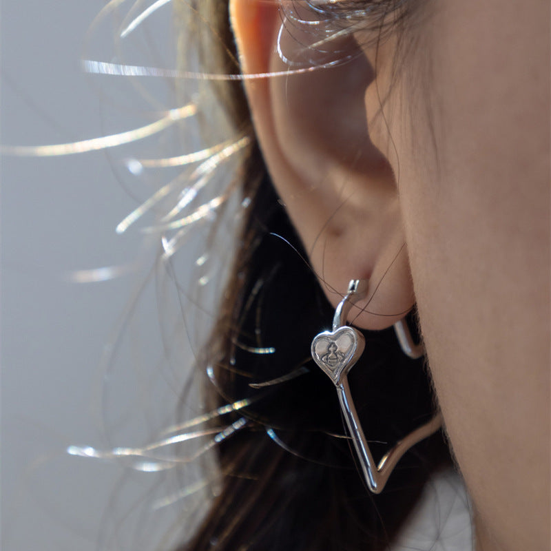 Women's Niche Design Saturn Love Eardrop Trendy Earrings