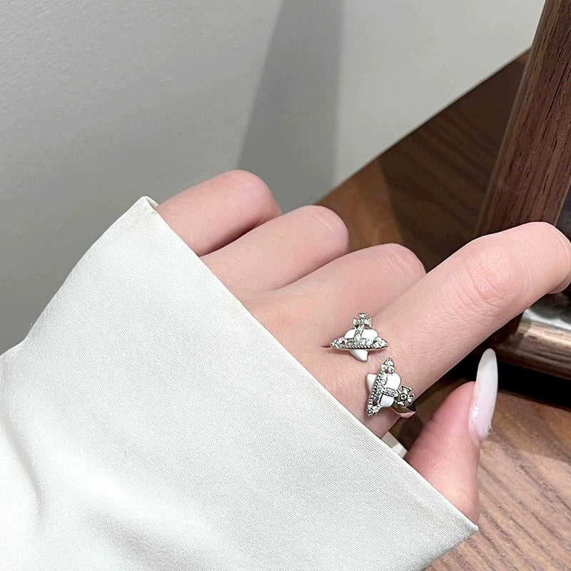 Niche Personality Saturn Double Planet Female Rings