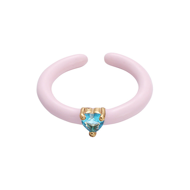 Female Affordable Luxury Style High-grade Drop Oil Rings