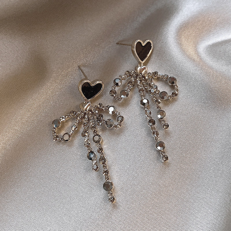 Bow Tie Unique Temperament Female Light Luxury Senior Rings