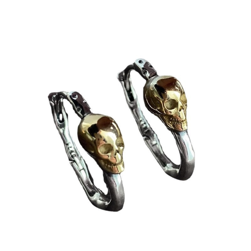 Women's & Men's Fashion Personality Hip Hop Style Hot Geometric Clip Niche High Earrings