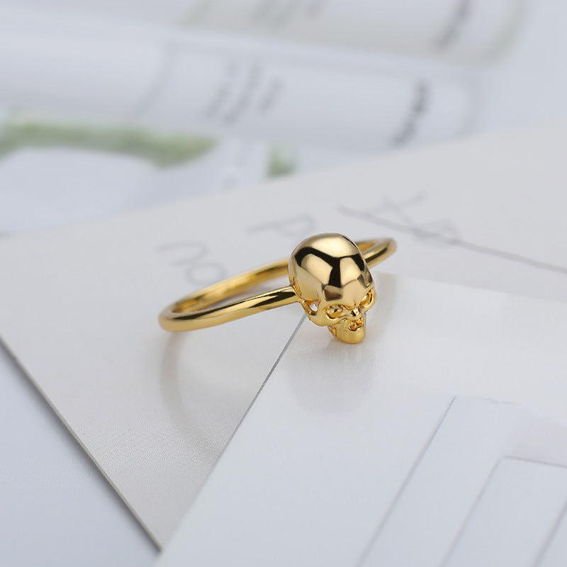 Innovative Vintage Skull Design Simple Couple Rings