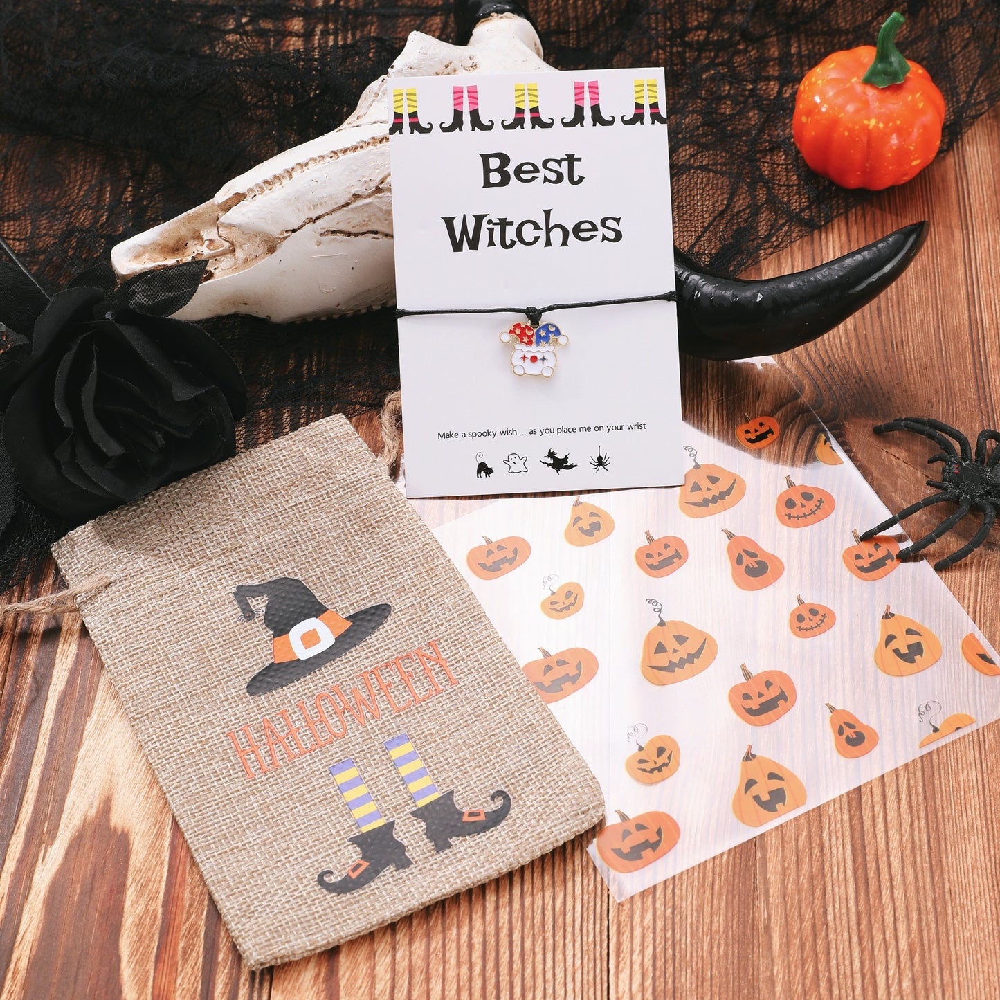 Women's Halloween Clown Diamond Gothic Style Hand Bracelets