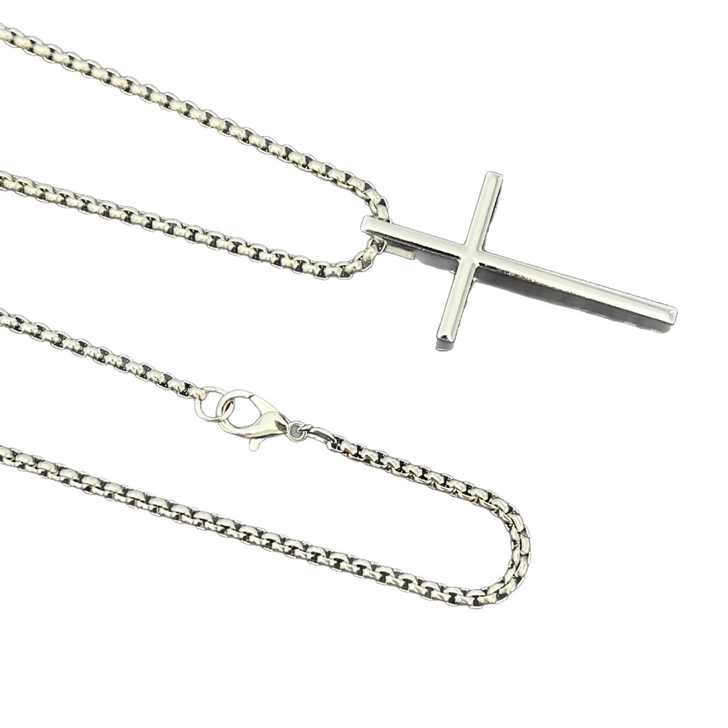 Men's Cross Design High-grade Long Simple Fashion Necklace