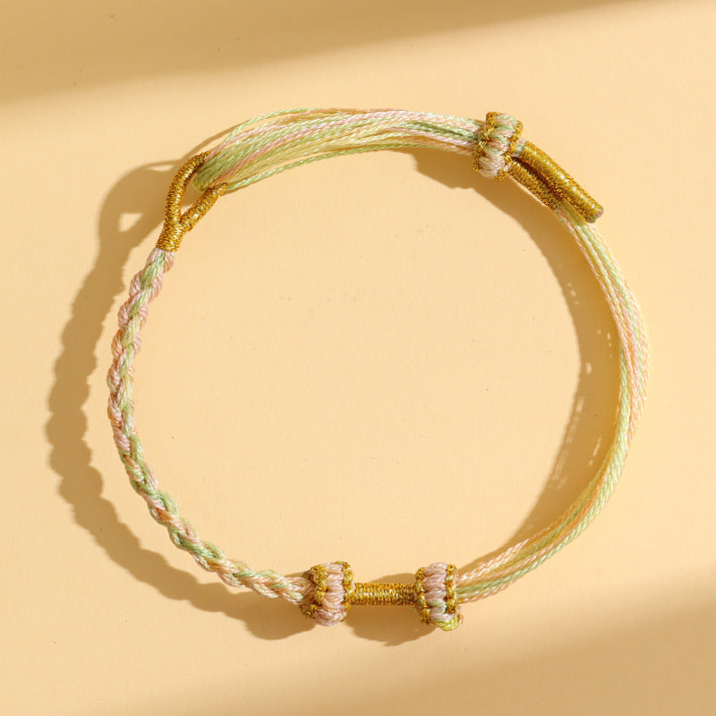 Children's Strap Hand-woven Colorful Braided Rope Tassel Adult Holiday Gift Batch Bracelets