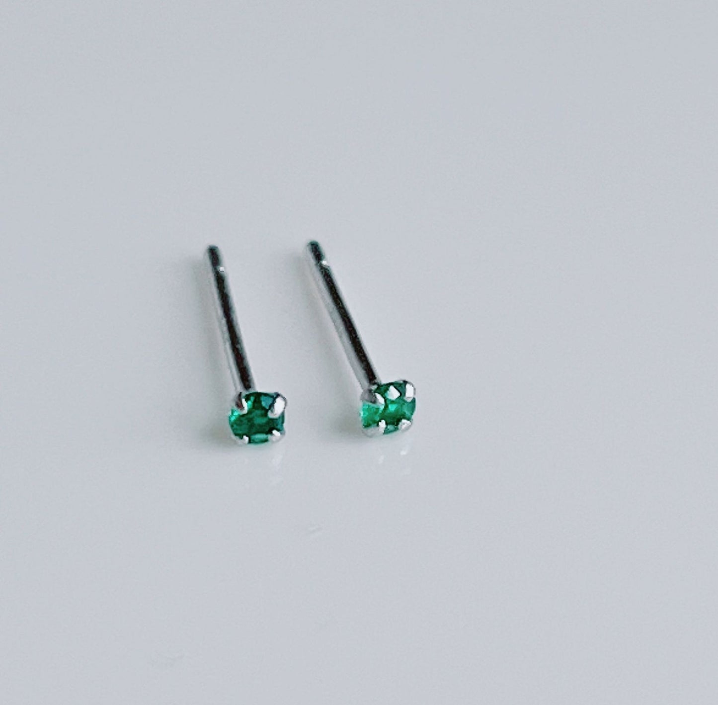 Sterling Sier Zircon Color Ear Bone Earrings