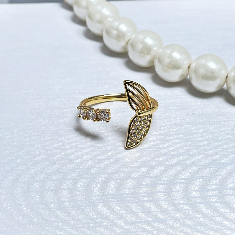 Brushed Simple Opening Female Refined Grace Rings