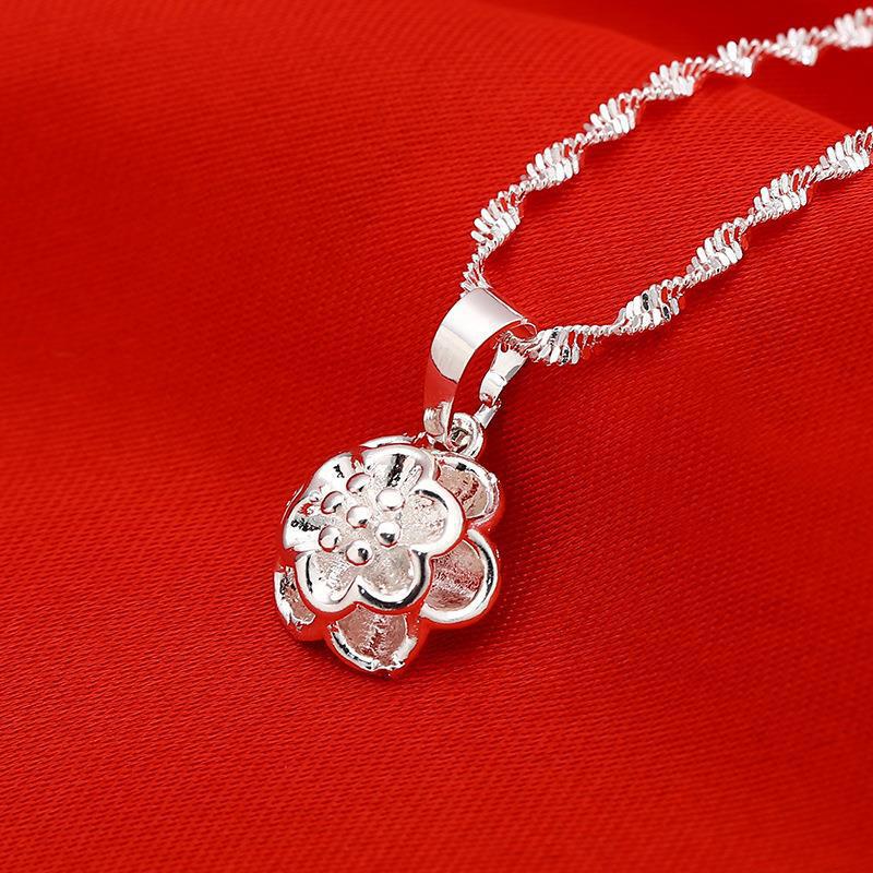 Women's Hollow Clover Vintage Gourd Water Drop Necklaces