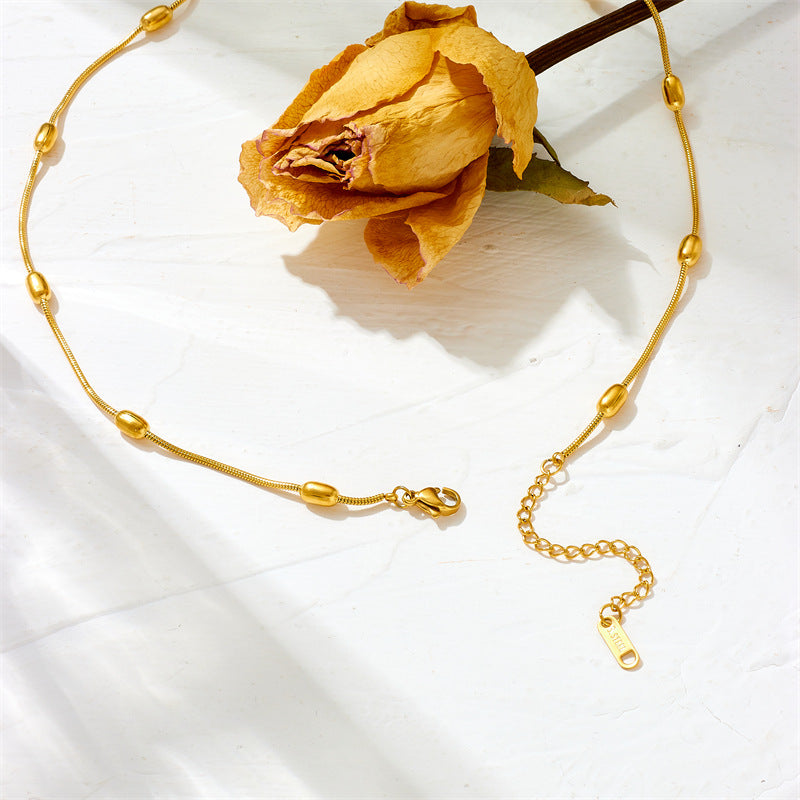 Simple Stainless Steel Design Personality Long Necklace