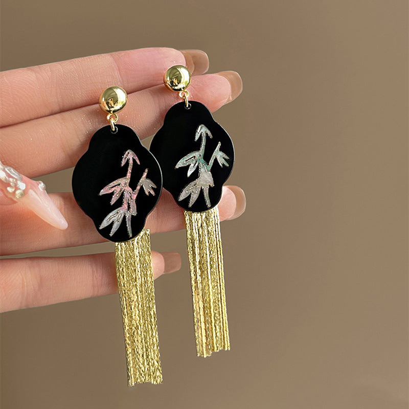 Women's Shaped National Fashion Stylish Water Drop Butterfly Earrings