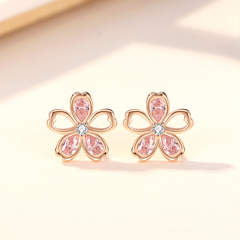 Affordable Luxury Style Sterling Sier Cherry Blossom Necklaces