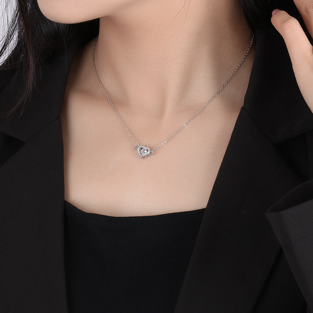 Women's Angel Simple Pulsatile Heart Love Smart Necklaces