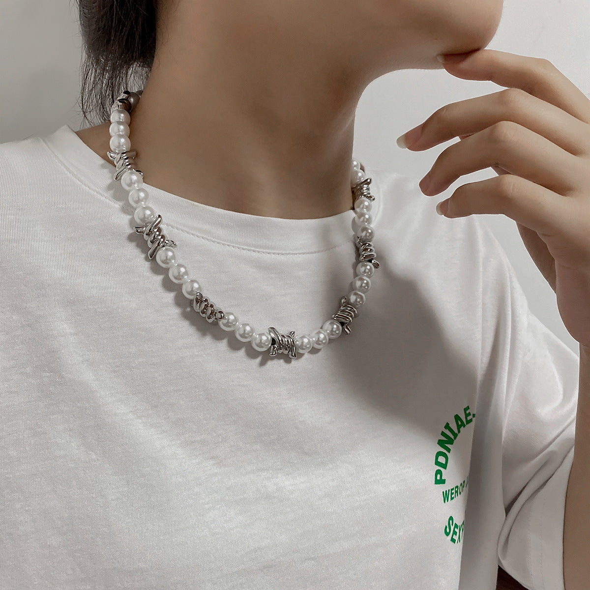 Women's & Men's Dark Style Niche Design Thorn Punk Necklaces