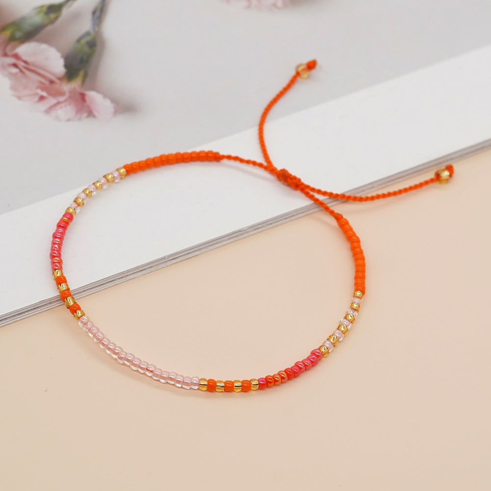 Women's Niche Minimalist Design Bohemian Style Colorful Bracelets