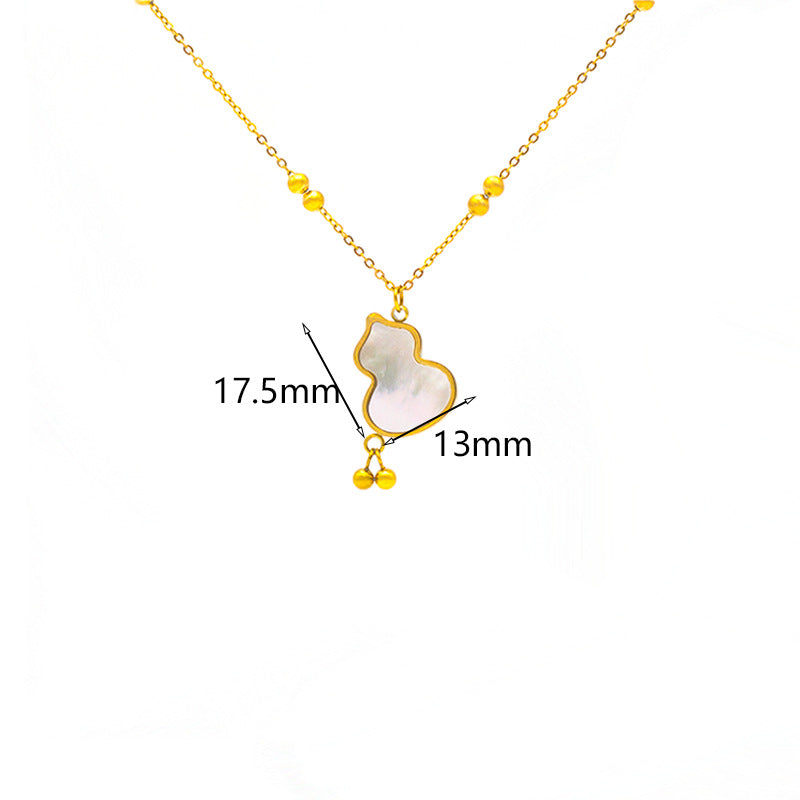 Gourd Tassel Fashion Titanium Steel No Fading Clavicle Necklaces