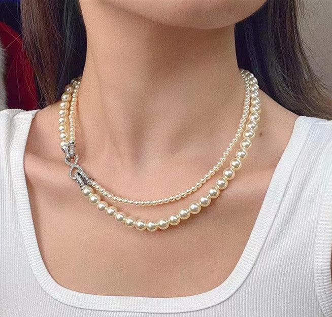Horoscope Buckle Four Sweater Chain Shell Necklaces
